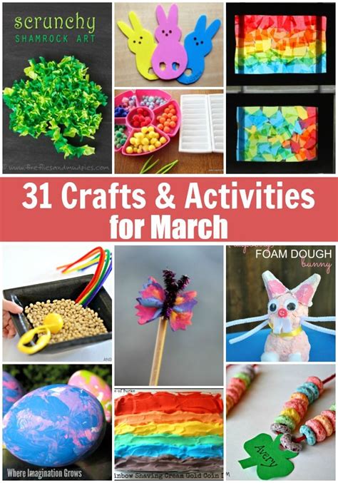 A Month Of Kids Crafts And Activities For March March Crafts Craft