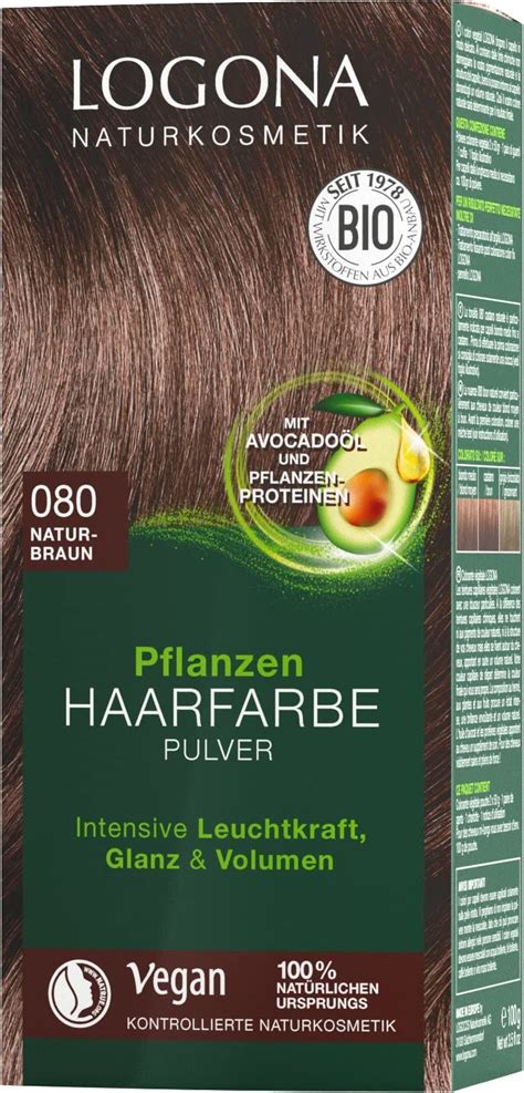 Logona Natural Cosmetics Plant Hair Dye Powder 100 G Uk
