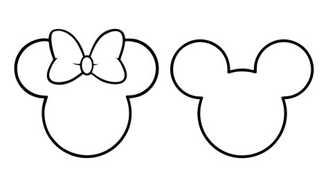 Minnie Mouse Outline Svg Minnie Svg Minnie Head Svg Disney Svg Images