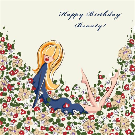 Birthday Card For Beautiful Lady Elitetsonline