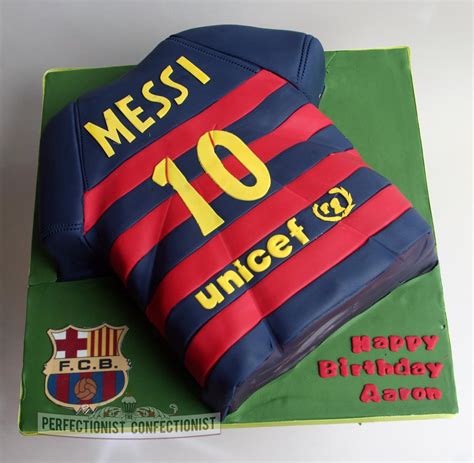 The Perfectionist Confectionist Aaron Messi Football Jersey Cake