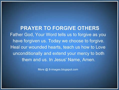 Forgiveness Prayer Teach Us To Love Unconditionally Heal Our Wounded