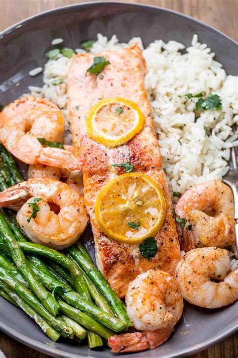 baked shrimp salmon recipe recipes my era