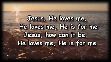 Jesus Loves Me Chris Tomlin Worship Video With Lyrics Youtube