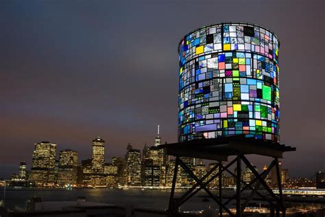 Stained Glass Water Tower In Brooklyn Pics