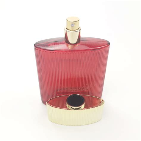 100ml Hot Sale Luxury Red Spray Coated Perfume Bottle High Quality