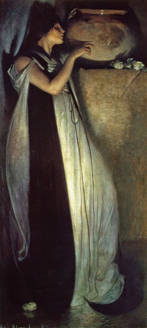 John White Alexander American 1856 1915 Isabella And The Pot Of