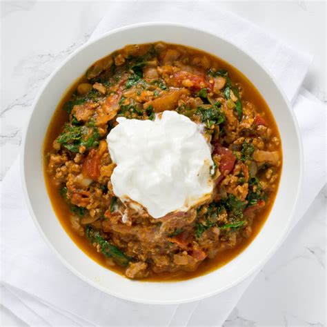 Mealime Pumpkin And Turkey Chili With Kale And Cannellini Beans