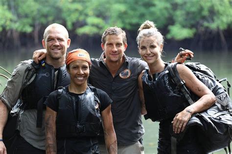 Bear Grylls Mission Survive With Mike Tindall Kelly Holmes And Vogue Williams Bear Grylls