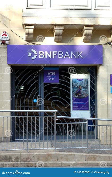 Bnf Bank Malta Editorial Photo Image Of Label Banking 163826561