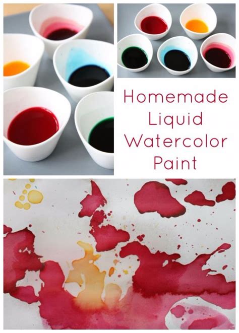32 Diy Paint Techniques And Recipes Homemade Watercolors Liquid