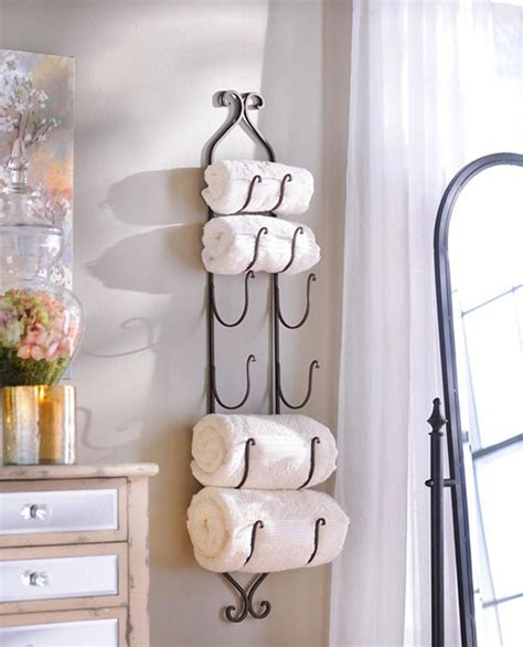 For these, you do need to drill, they are sturdy and adds a feel. Bathroom Towel Storage: 12 Quick, Creative & Inexpensive Ideas