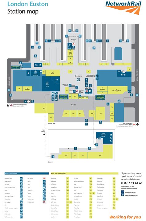 Euston Railway Station Map