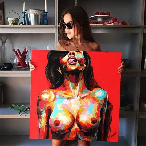 Rather Rasta Female Art Painting Nude Painting Body Art Painting