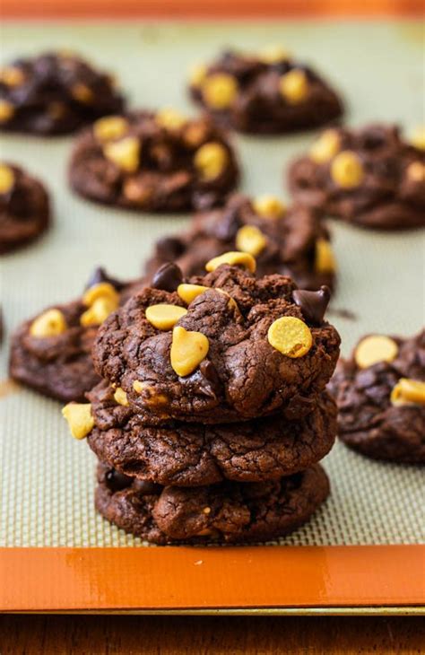 You won't be able to stop eating them, and that's ok! Death by Chocolate Peanut Butter Chip Cookies - Sallys ...