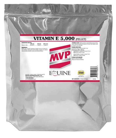 In summer and autumn, provide access to green fodder such as perennial pastures and shrubs. Vitamin E 5000 Pellets for Horses 10 lb (80-160 days ...