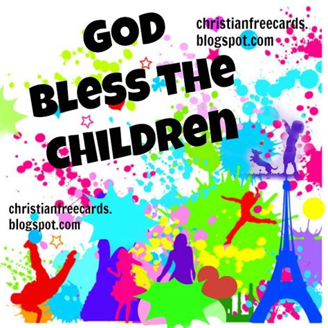 God Bless The Children Free Christian Cards