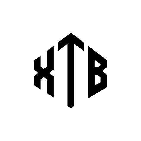 Diseño De Logotipo De Letra Xtb Con Forma De Polígono Diseño De