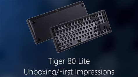 KBDFans Tiger 80 Lite Unboxing And First Impressions YouTube