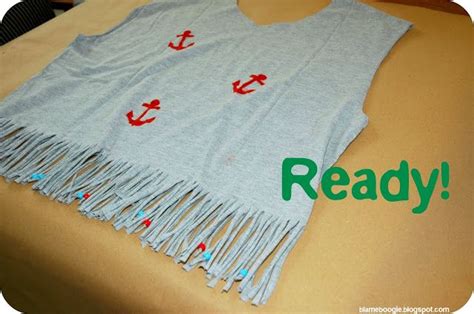 Blame It On The Boogie Diy Make A Beaded Fringe Tshirt With Painted