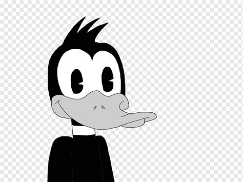 Daffy Duck Donald Duck Black And White Daisy Duck Cartoon Duck Mammal