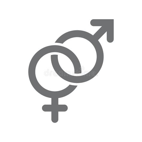 Gender Symbols Set Sexual Orientation Icons Male Female Transgender