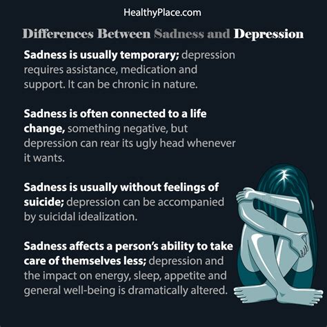 Sadness Vs Depression Whats The Difference Healthyplace