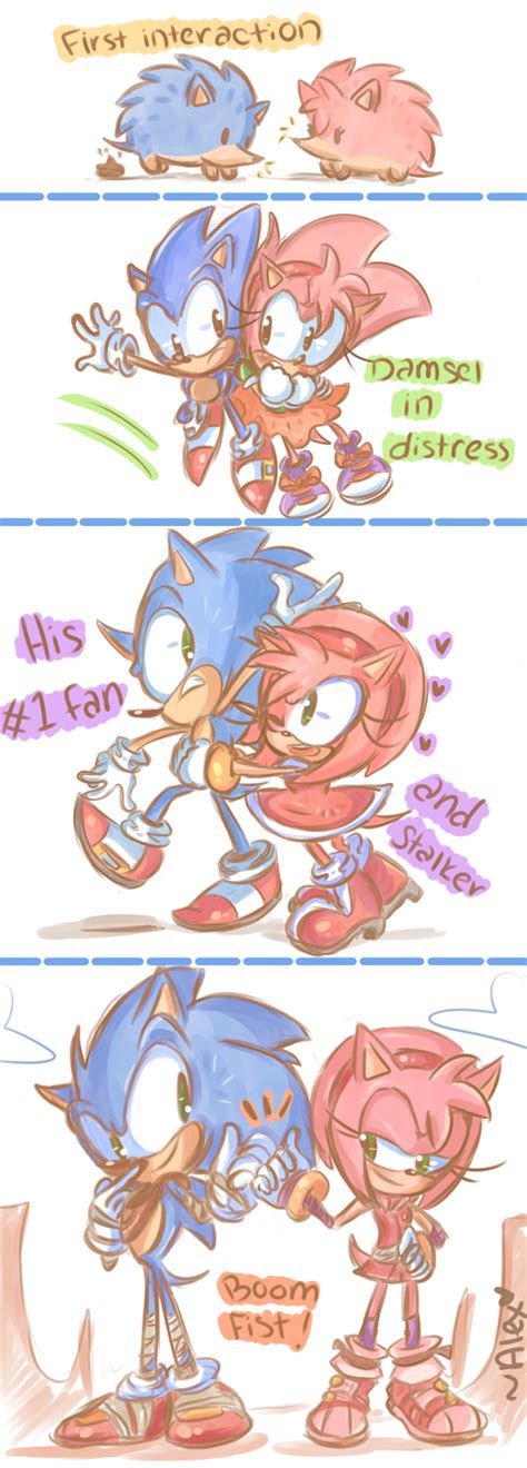 The Evolution Of Sonic And Amy By Chibiirose On Deviantart Sonic And