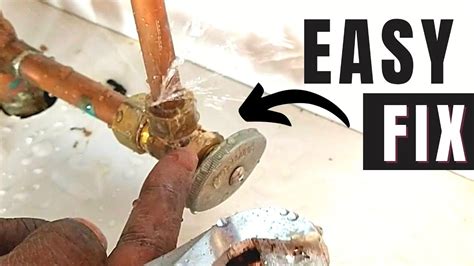 Avoid Plumber Costs Stop Water Fast And Replace A Shut Off Valve Yourself Youtube