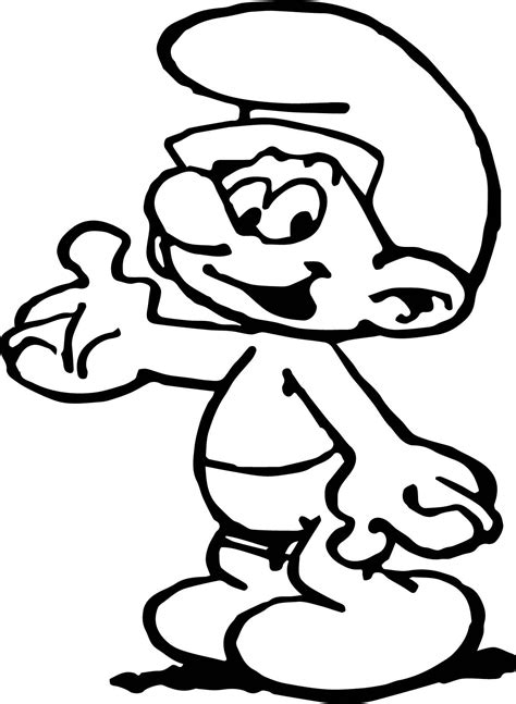 Coloring Smurfs Pages Smurf Characters Pilih Papan Cartoon Kids Sketch