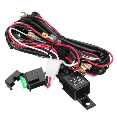 Also known as an angel eye led switch. Universal Laser Rocker Switch Red LED Fog Light Wiring Harness With Fuse Relay 5 Pin Switch-in ...