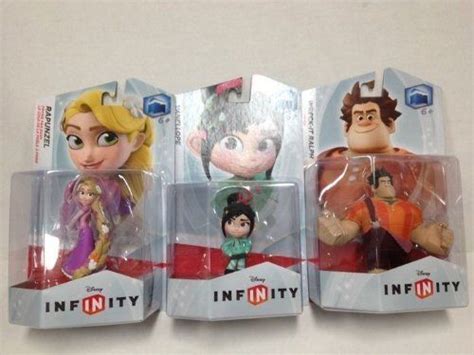 Disney Infinity Figures Wreck It Ralph Vanellope Rapunzel Click Image