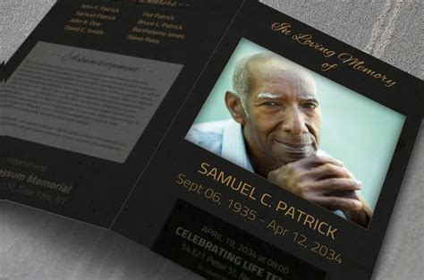 16 Psd Obituary Templates And Designs Download