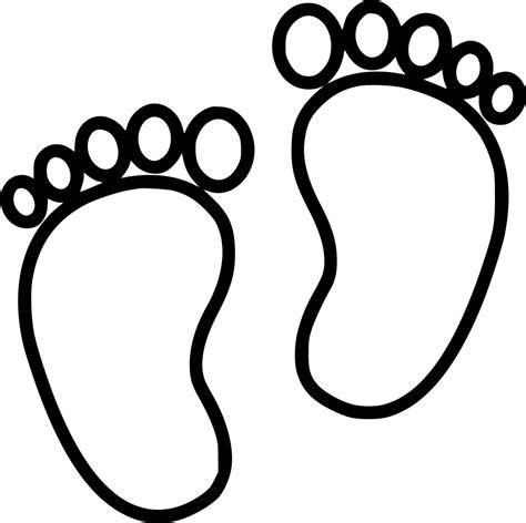 Footprints Svg Footprints In The Sand Svg Baby Footprint Svg Footprints