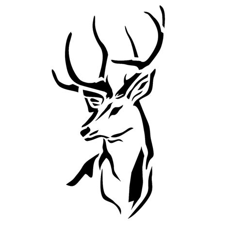 Deer Head Stencil Glitzcraft