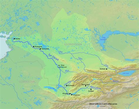 Irtysh River Map
