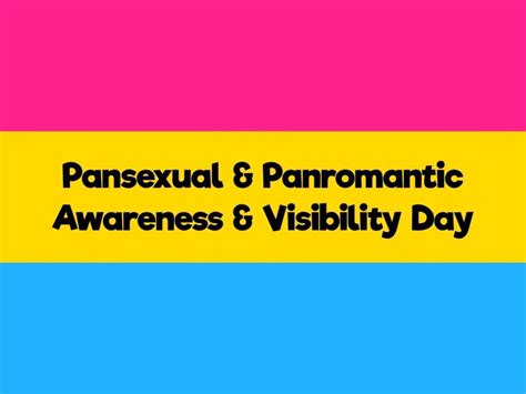 Pansexual And Panromantic Awareness And Visibility Day Rochester Lgbt