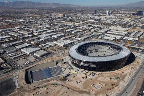 Raiders Plan To Use Detention Basin For Allegiant Stadium Employee