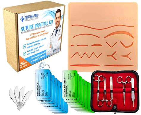 Complete Suture Practice Kit For Suture Training Including Large