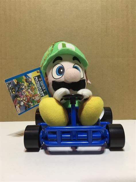 Super Mario Kart Plush Toy Luigi Takara 1993 Nintendo Rare Vintage Figure