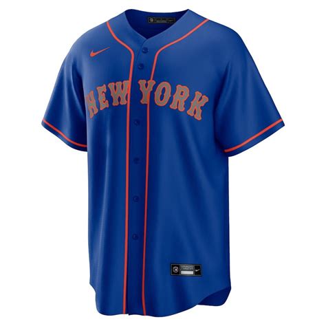 Mens New York Mets Nike Royal Alternate Replica Team Wordmark Jersey