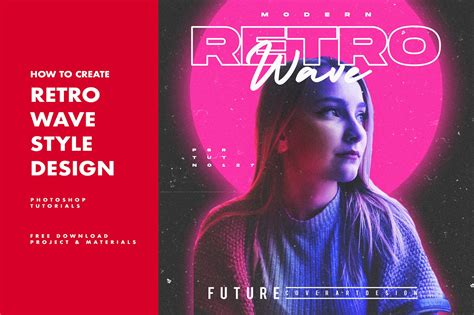 How To Create Retro Wave Style Cover Art Design Photoshop Tutorials