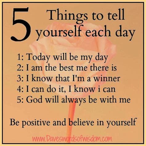 5 Things To Tell Yourself Every Day