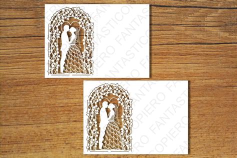 Wedding card SVG files for Silhouette Cameo and Cricut. By