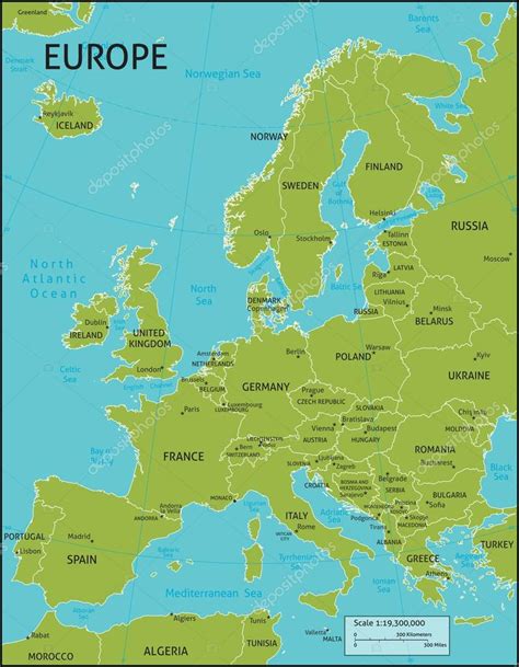 Clipart Map Europe