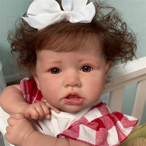20 Handmade Reborns Erica With Brown Hair And Eyes Reborn Baby Doll