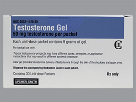 Dea Cl3 Testosterone 1 Packets 30x5 Gm Gel By Upsher Smith