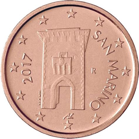 2 Euro Cent San Marino 2017 2023 Km 556 Coinbrothers Catalog