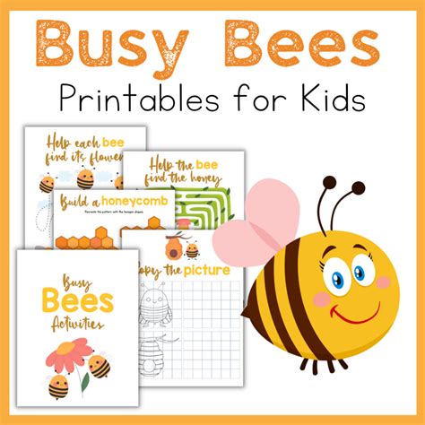 Free Busy Bee Printables For Young Learners