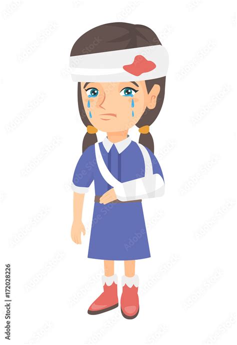 Injured Girl Clipart